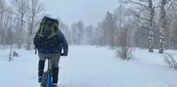 Snowy Bike