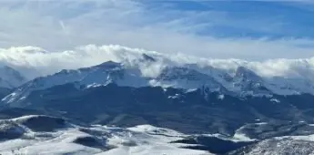 Mountain Scene from Distance