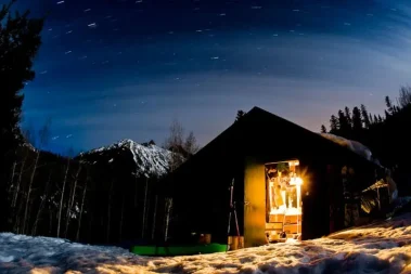 Night Hut under Stars